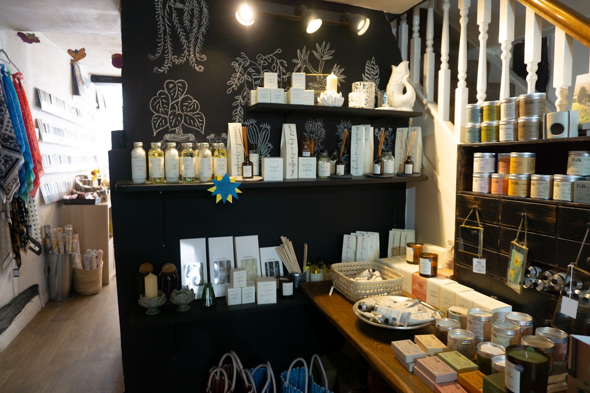 Candles and scents inside Loveone in Ipswich